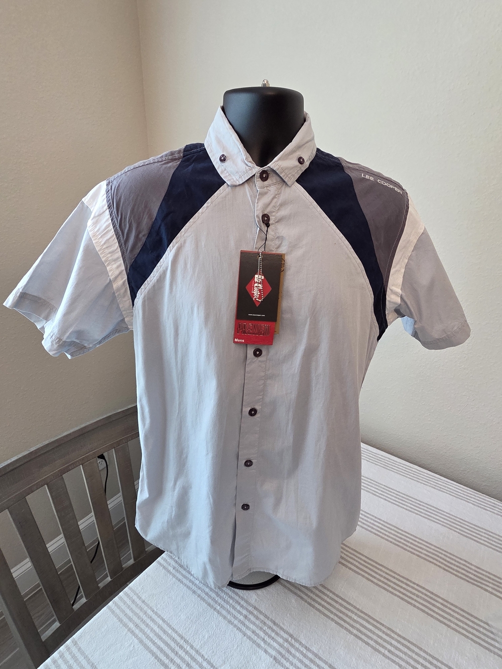 Lee Cooper Colorblock Button-Up Shirt